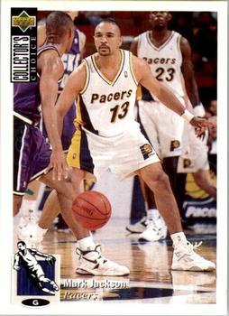1995-96 Collector's Choice Argentina Stickers #143 Mark Jackson Front