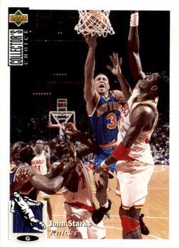 1995-96 Collector's Choice Argentina Stickers #183 John Starks Front