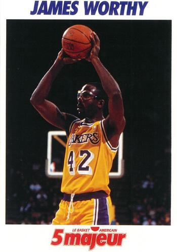 1991-93 5 Majeur Magazine France #NNO James Worthy Front