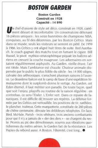 1991-93 5 Majeur Magazine France #NNO Boston Garden Back