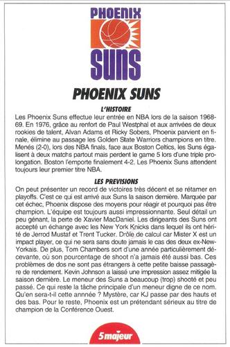 1991-93 5 Majeur Magazine France #NNO Phoenix Suns Front
