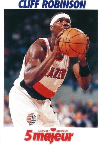 1991-93 5 Majeur Magazine France #NNO Cliff Robinson Front