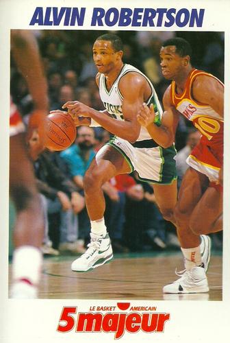 1991-93 5 Majeur Magazine France #NNO Alvin Robertson Front
