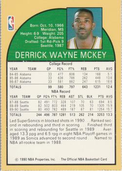 1990 Hoops Team Night Seattle SuperSonics #NNO Derrick McKey Back