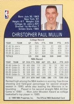 1990 Hoops Team Night Golden State Warriors #NNO Chris Mullin Back