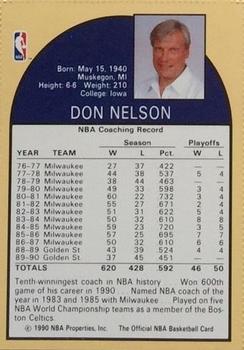 1990 Hoops Team Night Golden State Warriors #NNO Don Nelson Back