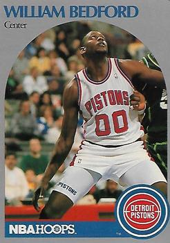 1990 Hoops Team Night Detroit Pistons #NNO William Bedford Front