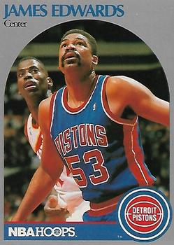 1990 Hoops Team Night Detroit Pistons #NNO James Edwards Front