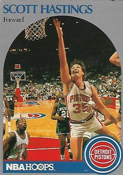 1990 Hoops Team Night Detroit Pistons #NNO Scott Hastings Front