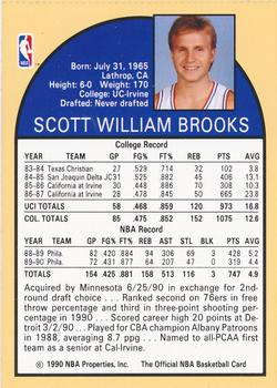1990 Hoops Team Night Minnesota Timberwolves #NNO Scott Brooks Back