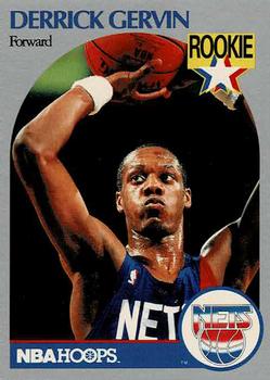 1990 Hoops Team Night New Jersey Nets #NNO Derrick Gervin Front