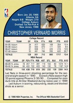 1990 Hoops Team Night New Jersey Nets #NNO Chris Morris Back