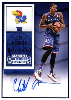 2015 Panini Contenders Draft Picks - College Draft Ticket Autographs Blue Foil #111 Cliff Alexander Front