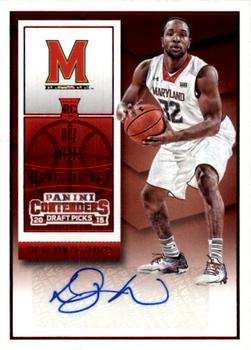 2015 Panini Contenders Draft Picks - College Draft Ticket Autographs Red Foil #156 Dez Wells Front