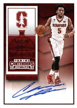 2015 Panini Contenders Draft Picks - College Draft Ticket Autographs Red Foil #158 Chasson Randle Front