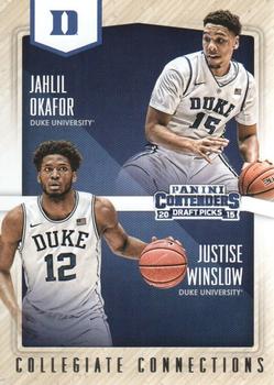 2015 Panini Contenders Draft Picks - Collegiate Connections #5 Jahlil Okafor / Justise Winslow Front