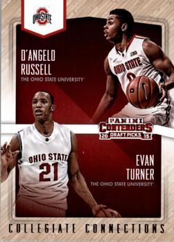 2015 Panini Contenders Draft Picks - Collegiate Connections #18 D'Angelo Russell / Evan Turner Front