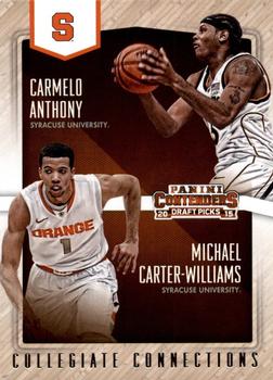 2015 Panini Contenders Draft Picks - Collegiate Connections #20 Carmelo Anthony / Michael Carter-Williams Front