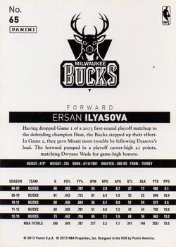 2013-14 Panini NBA (International) #65 Ersan Ilyasova Back
