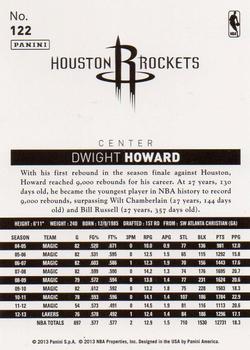 2013-14 Panini NBA (International) #122 Dwight Howard Back