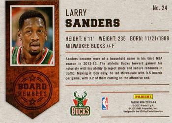 2013-14 Panini NBA (International) - Board Members #24 Larry Sanders Back