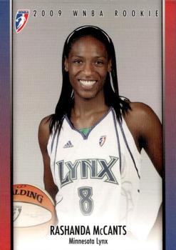 2009 Rittenhouse WNBA Series 2 #RC16 Rashanda McCants Front