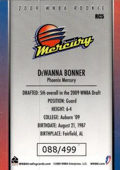 2009 Rittenhouse WNBA Series 2 #RC5 DeWanna Bonner Back