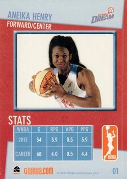 2014 Rittenhouse WNBA #1 Aneika Henry Back