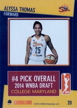2014 Rittenhouse WNBA #20 Alyssa Thomas Back