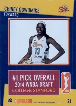 2014 Rittenhouse WNBA #21 Chiney Ogwumike Back