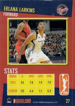 2014 Rittenhouse WNBA #27 Erlana Larkins Back