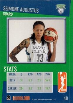 2014 Rittenhouse WNBA #48 Seimone Augustus Back