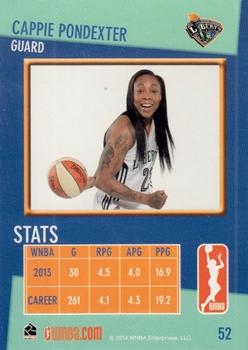 2014 Rittenhouse WNBA #52 Cappie Pondexter Back