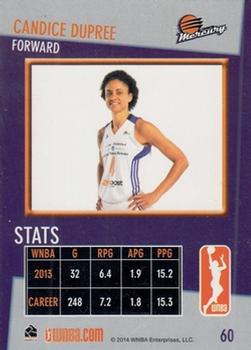 2014 Rittenhouse WNBA #60 Candice Dupree Back