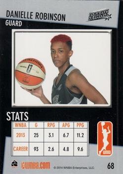 2014 Rittenhouse WNBA #68 Danielle Robinson Back