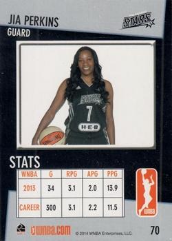 2014 Rittenhouse WNBA #70 Jia Perkins Back