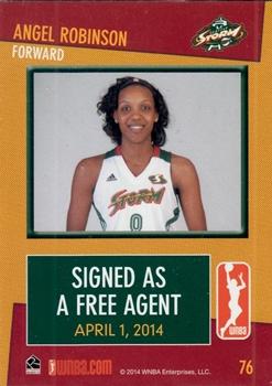 2014 Rittenhouse WNBA #76 Angel Robinson Back