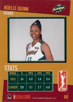 2014 Rittenhouse WNBA #80 Noelle Quinn Back