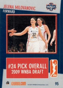 2014 Rittenhouse WNBA #95 Jelena Milovanovic Back
