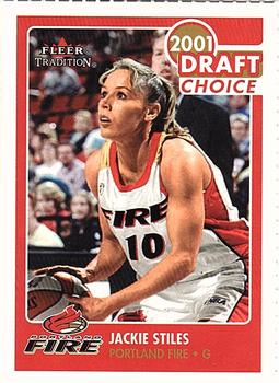 2001 Fleer Tradition WNBA - Portland Fire #7 Jackie Stiles Front