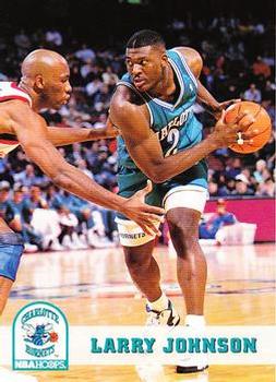 1993-94 Hoops - Promos #NNO Larry Johnson Front
