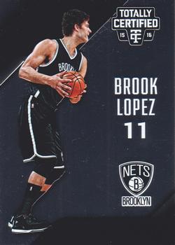 2015-16 Panini Totally Certified #30 Brook Lopez Front