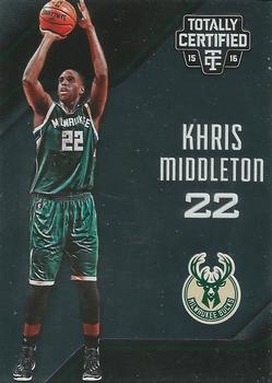 2015-16 Panini Totally Certified #31 Khris Middleton Front