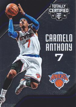 2015-16 Panini Totally Certified #40 Carmelo Anthony Front