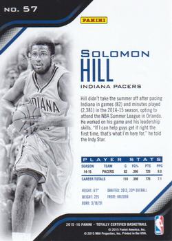 2015-16 Panini Totally Certified #57 Solomon Hill Back