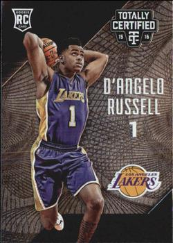 2015-16 Panini Totally Certified #178 D'Angelo Russell Front