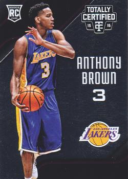 2015-16 Panini Totally Certified #183 Anthony Brown Front