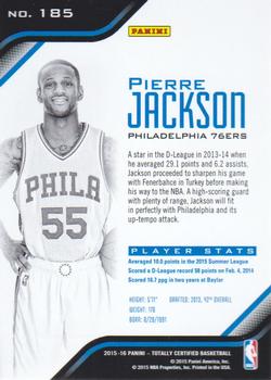 2015-16 Panini Totally Certified #185 Pierre Jackson Back