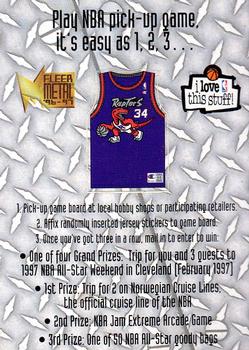 1996-97 Metal - NBA Pick-Up Game Sweepstakes Stickers #26 Toronto Raptors Front