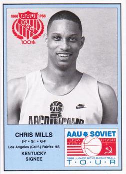 1988 Wildcat News AAU Soviet Tour - Perforated #16 Chris Mills Front
